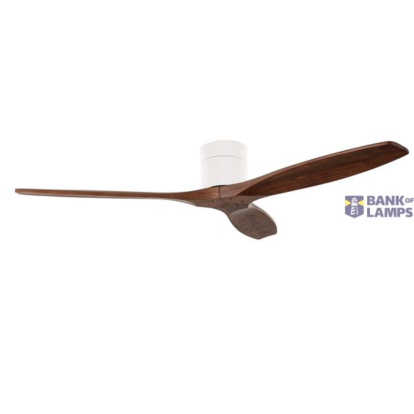 Fan Stem Evo ø1220mm Tube White with Dark Wood Blades Madera Oscura LED image 1