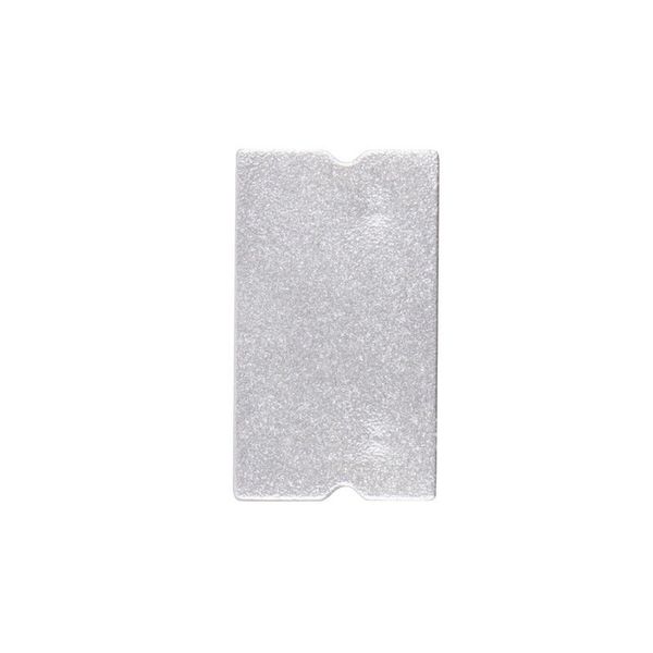 End cap for PM without hole, silver color, 1 pc image 1