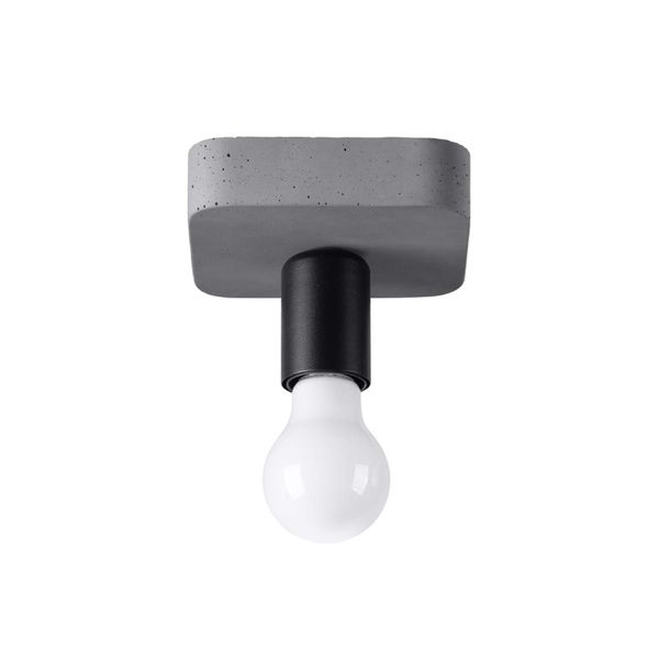 CEILING LAMP TAVO 1 GREY E27 1X15W IP20 image 1