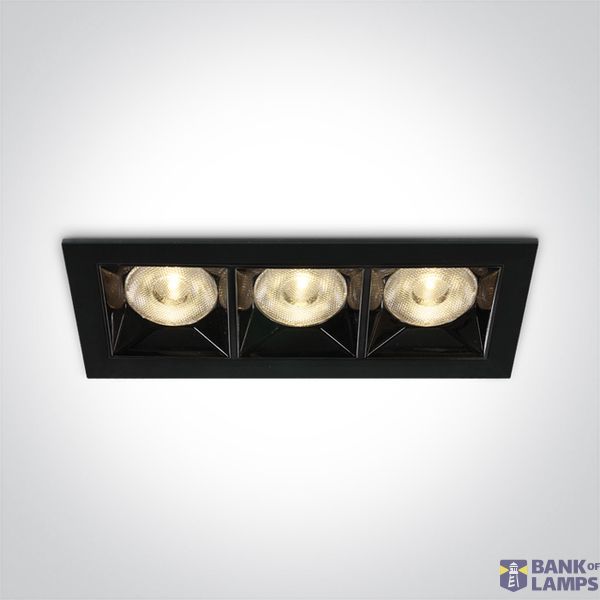 BLACK LED 12W WW 38deg IP20 230V image 1