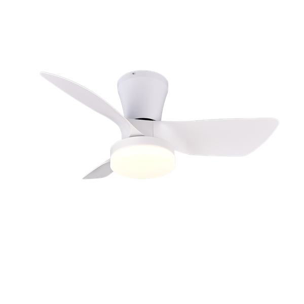 Randers LED ceiling fan matt white image 1