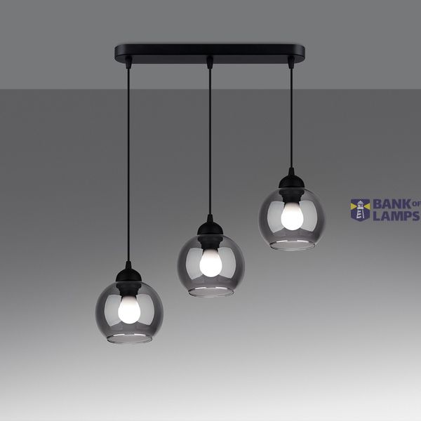 HANGING LAMP ALINO 3 BLACK E27 3X60 IP20 image 3