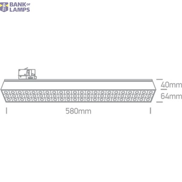 WHITE 30W CW TRACK LIGHT IP20 230V image 2
