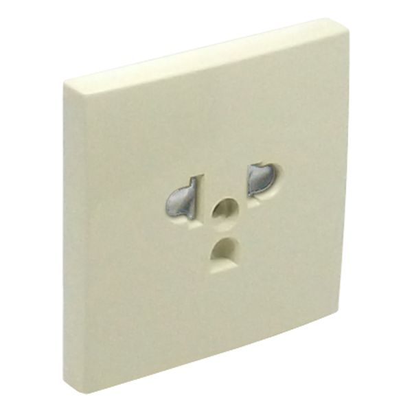 SAF C.PLATE F/EARTH SOCKET (EURO-USA) IVORY image 2