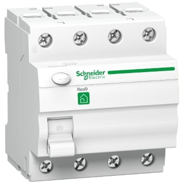 RESI9 circuit breaker, Class A, 4P, 63A, 30mA image 1