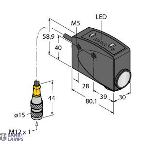 Photoelectric Sensor Color Mark Sensor   R58BPCRGB1Q image 1