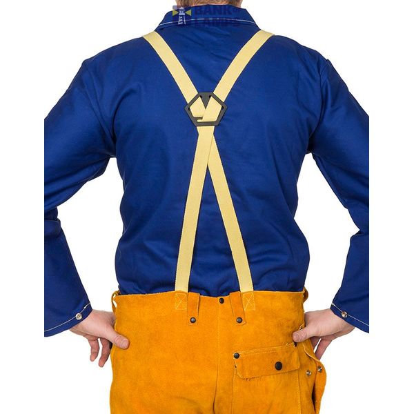 Short welding leather trousers Golden Brown ™ L image 1