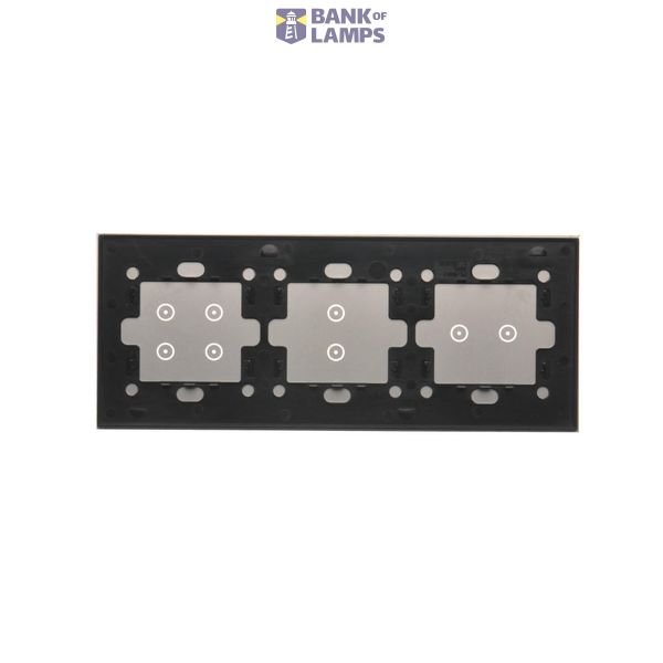 Double intermediate switch, 10AX, black image 2
