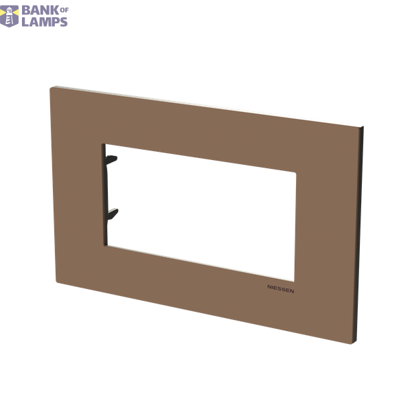 Frame - 1-gang / 4-modules - Niessen logo - Noble - Mocha image 2