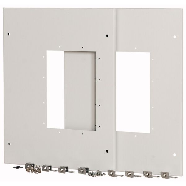 XMIX16W1002C Front cover, 2x IZMX16, withdrawable unit, W=1000mm image 1