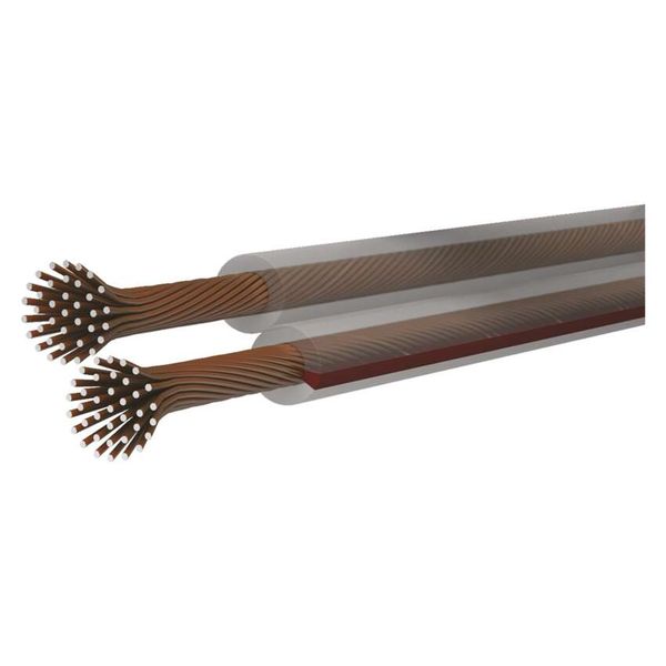 Unshielded ECO twisted pair cable 2×2.50mm transparent, 100m image 1