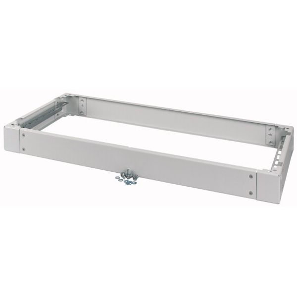 BPZ-KR8.50/400 Cable arrangement plinth for floor standing distribution board IP54, HxWxD=75x850x400mm, grey image 1