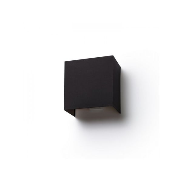 LOPE W 25/14 wall Polycotton black/copper foil 230V LED E27 15W image 1