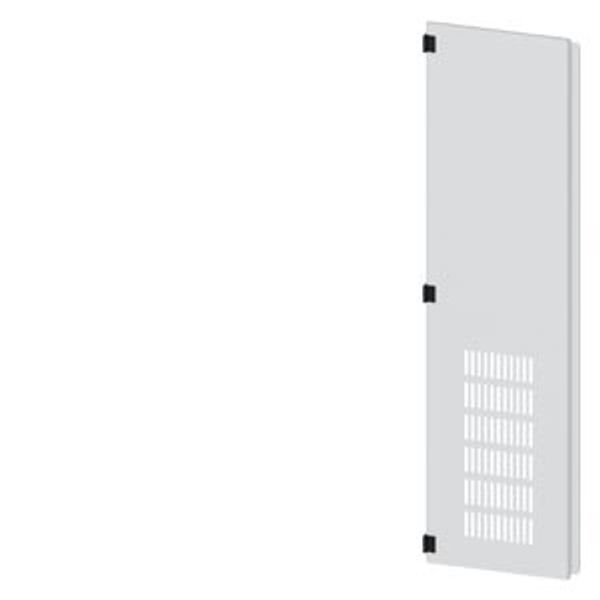 SIVACON, door half, left, with ventilation openings, IP20, H: 1800 mm, W: 450 mm, RAL image 1