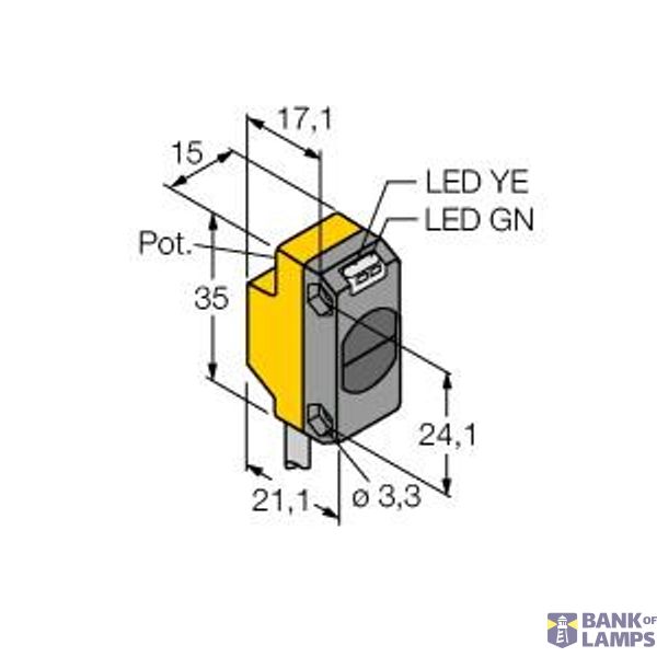 Photoelectric Sensor Diffuse Mode Sensor   QS18VP6DL W/30 image 1