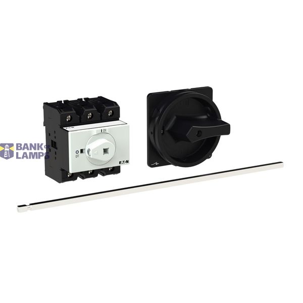 P3 Main switch, 80 A,Rear mounting, 3 pole, Form M4/SVB, Black, Door c image 6