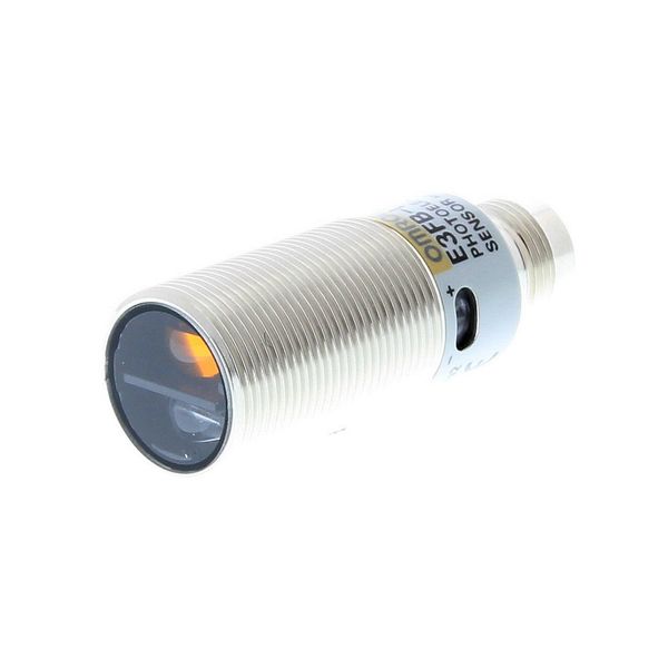 Photoelectric sensor, M18 threaded barrel, metal, red LED, background E3FB0057F image 4