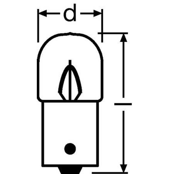 5637-02B 10W 24V BA15S 10XBLI2DK   OSRAM image 2