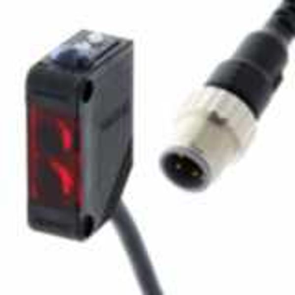 Photoelectric sensor, rectangular housing, red LED, retro-reflective, E3Z 8012A image 2