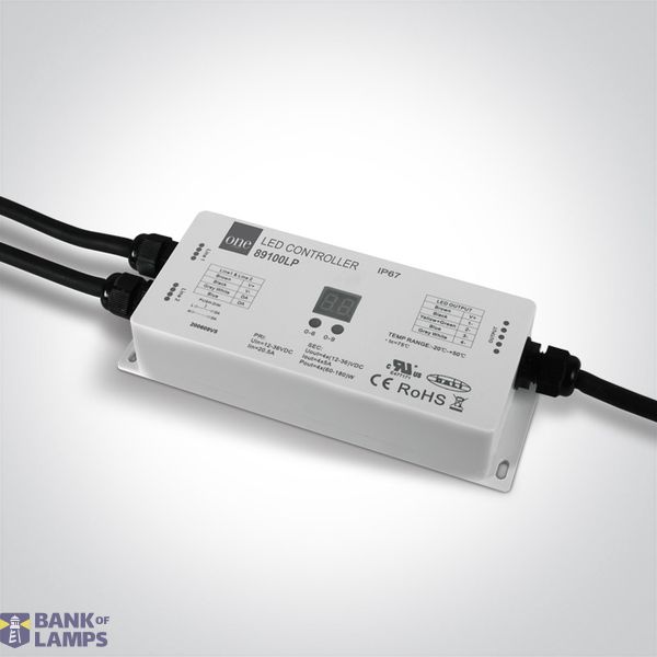 DALI / PUSH TO DIM 4-CHANNEL CONTROLLER IP67 12-36V image 1
