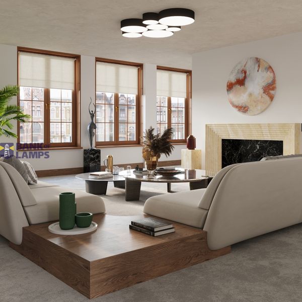CEILING LAMP ARENA 45 BLACK E27 3X60W IP20 image 8