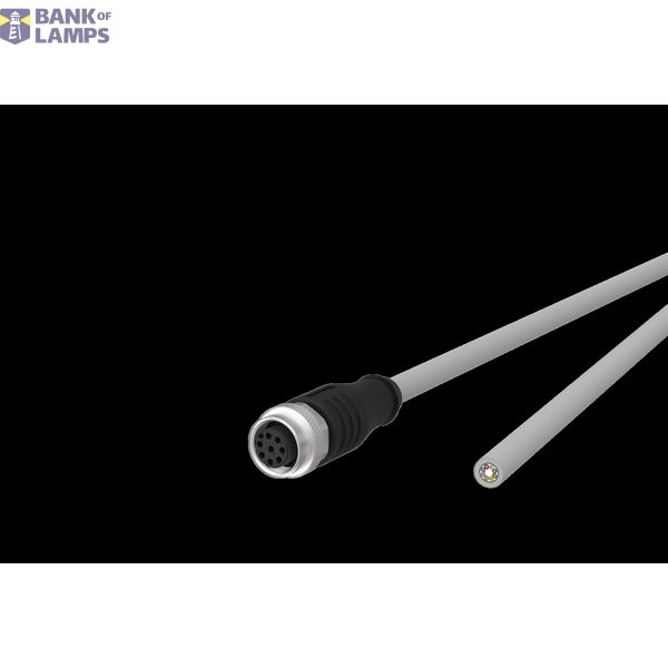 M12 Sensor/actuator cable, A-coded, 10.0 m, M12 jack straight - free l image 1