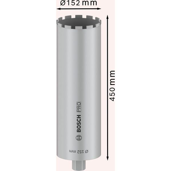 Diamond Core Cutter ø152x450mm,1 1/4" image 2