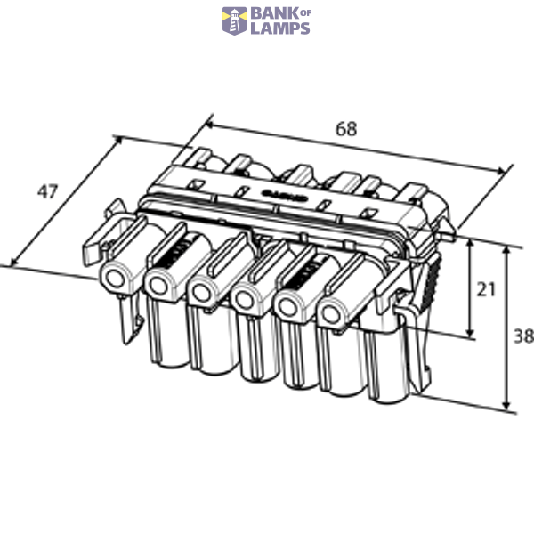 Connecting box 3-pole, 1-switch image 7