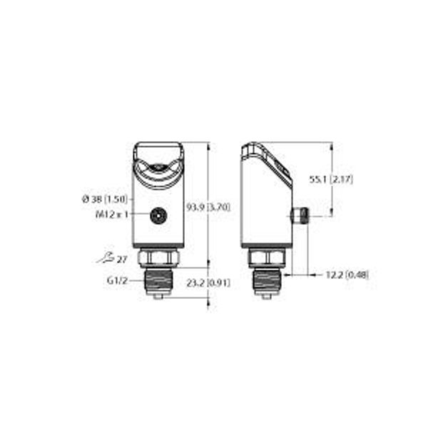 Pressure Sensor Relative Pressure: -1…0  Bar   PS310-0V-08-LI2UPN8-H1141 image 2