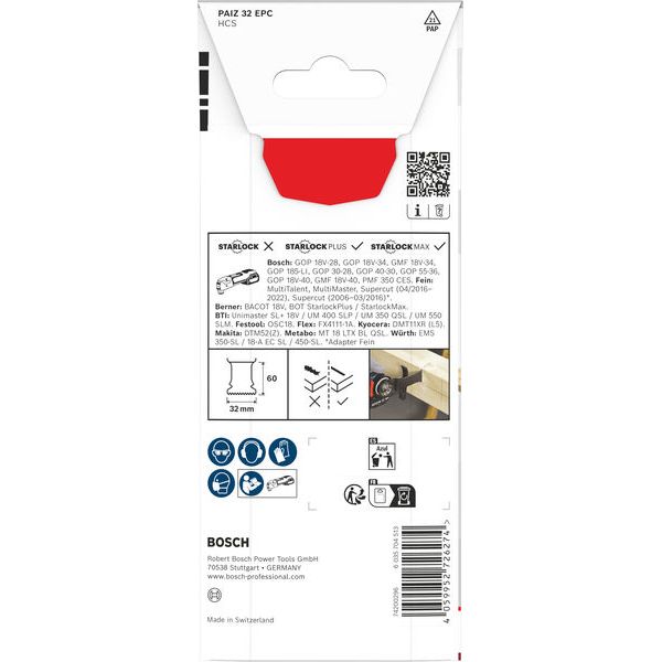 HCS plunge cut saw blade PAIZ 32 EPC Wood image 3
