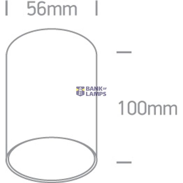 BLACK CYLINDER GU10 10W image 3