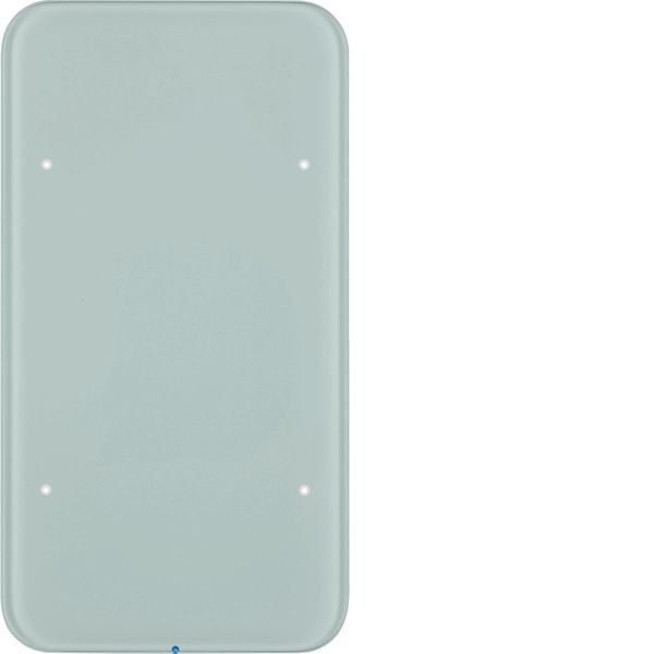 Touch sensor 1gang comf, intg bus coupling unit, KNX - R.1, glass p. w image 1