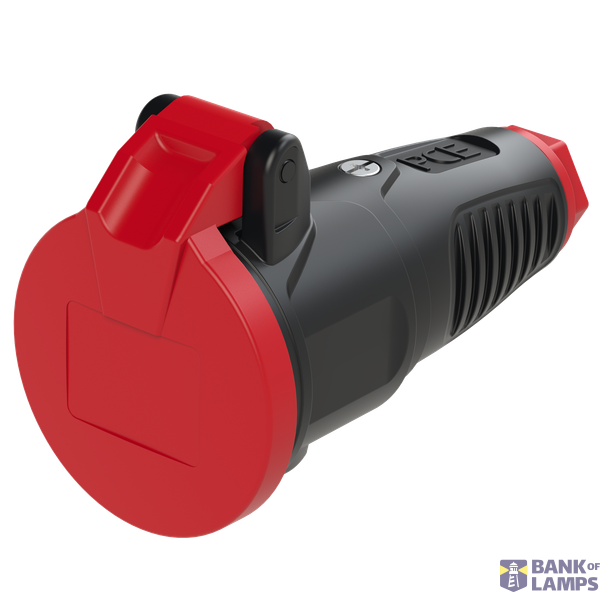 Rubber socket 16A 230V IP54 image 1