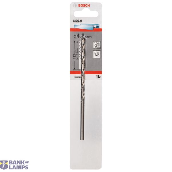 Metal drill bits HSS-G, DIN 340 4,8 x 87 x 132 mm 1 pcs. image 2