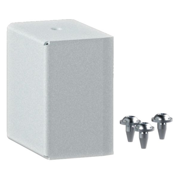 End plate for fire protection duct FWK-Plus 60x60 mm white powder-coated image 1
