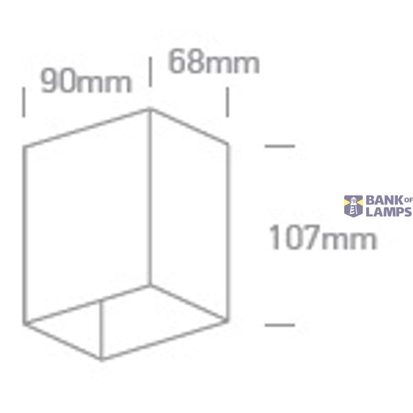 ANTHRACITE WALL 3W WW IP54 DARK LIGHT 100-240V image 3
