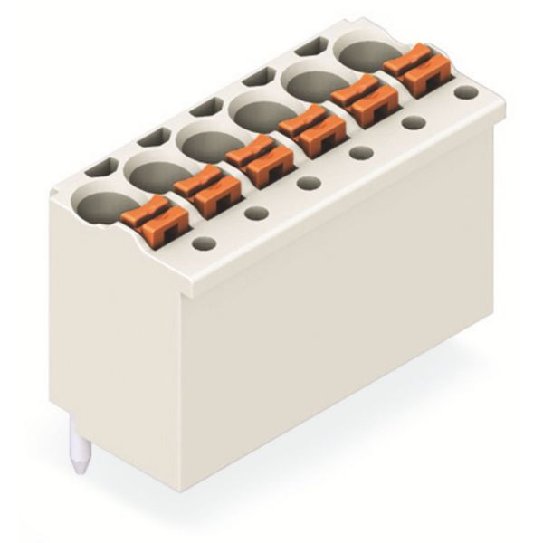 2091-1178 1-conductor THT female connector straight; push-button; Push-in CAGE CLAMP® image 1