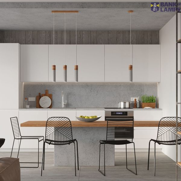HANGING LAMP ZANE 2 GREY GU10 2X40W IP20 image 7