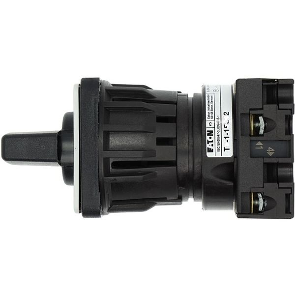 T0-1-15362/EZ ON-OFF button, T0, 20 A, center mounting, 1 contact unit(s), Contacts: 2, 45 °, momentary, With 0 (Off) position, with spring-return, STOP>I image 9