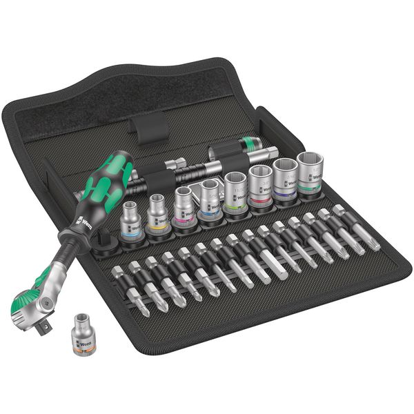 8100 SA 9 Zyklop Speed-ratelset, 1/4&quot;-aandrijving, inch, 28-delig image 2