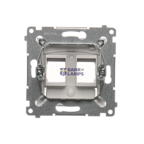 5 gang frame, Inox, metallized image 1