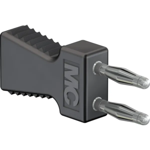 Jumper, pitch 6 mm, 70 V, 10 A, nickel-plated, black, 63.9353-21 image 1