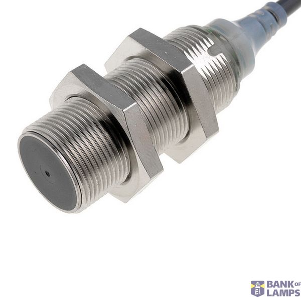 Proximity sensor, inductive, brass-nickel, short body, M18, shielded, E2A 7033A image 1