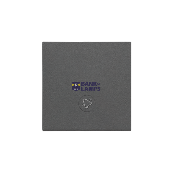Single button for switches and push buttons, graphite mat image 1