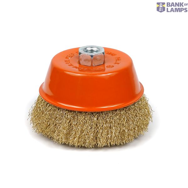 Cup brush M14 125mm for angle grinders M14 (crimped wire) image 1