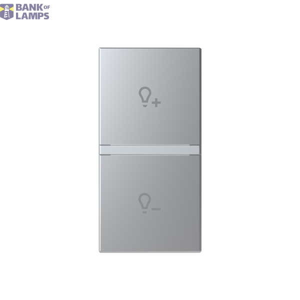 Rocker cover dimmer symbol - 1M - Silver image 1