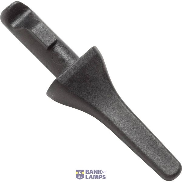 End cap for profile + cover S, Endcap SMALL wing profile 24.9/13 black image 1