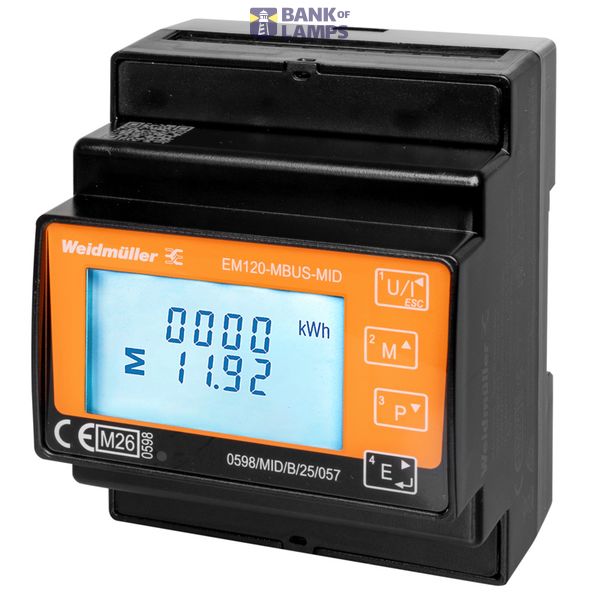 Measuring device electrical quantity, 400 V, M-Bus image 1