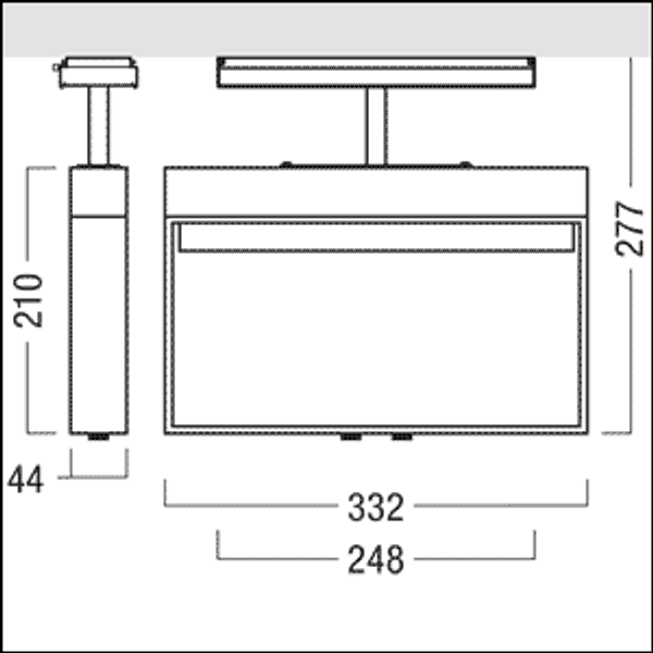 CROSSIGN 160 P TEC-GP E1D ERI WH - Escape sign luminaire image 3