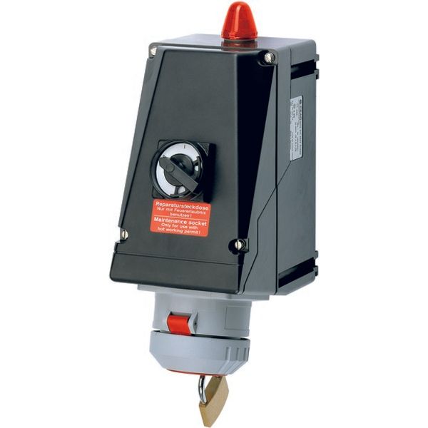 T0-1-8214/I1 Changeoverswitches, T0, 20 A, surface mounting, 1 contact unit(s), Contacts: 2, 45 °, momentary, With 0 (Off) position, with spring-return from both d image 565